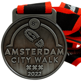 Marche à pied médaille Amsterdam City Walk