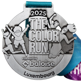 Médaille Color Run Luxembourg by Baloise
