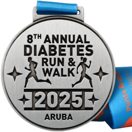 Médaille Diabetes Run & Walk Aruba