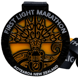 Medaille avec effet vitrail First Light Marathon