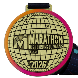 Médaille marathon des Terroirs du Valais