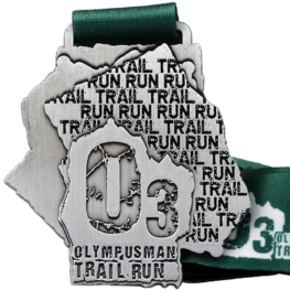 Médaille O3 OlympusMan Trail Run