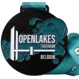 Médaille Openlakes Triathlon Belgium