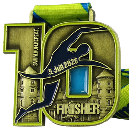 Médaille Swim Run Repeat