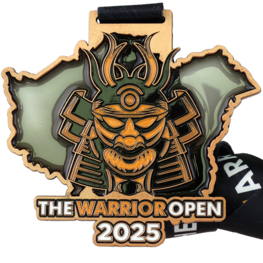 Medaille avec effet vitrail The Warrior Open