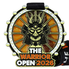 Medaille avec effet vitrail The Warrior Open